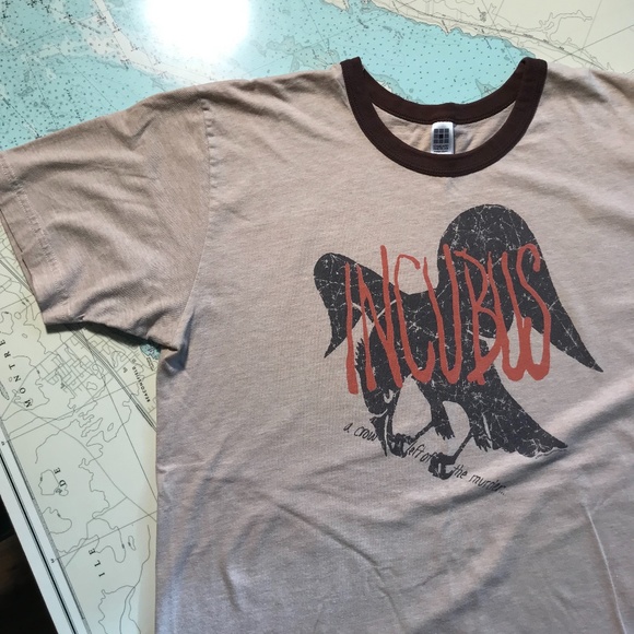 American Apparel Other - Incubus A Crow Left of The Murder Tee